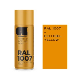 Cosmos Lac Σπρέι Βαφής Ακρυλικό Premium Acrylic RAL 1007 Daffodil Yellow 400ml