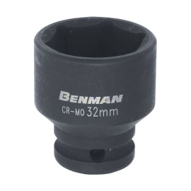 Benman Καρυδάκι Αέρος 1/2 Μαύρο - 25mx43mm (71553)