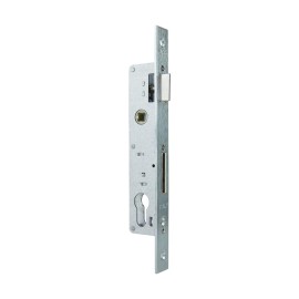 Hugo Locks Χωνευτή Κλειδαριά για Πόρτα Αλουμινίου Σίδηρου σε Ασημί Χρώμα - 20mm (60048)