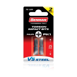 Benman Μύτη PH v5 Steel - PH3 Μήκος 75mm 2τμχ (72203)