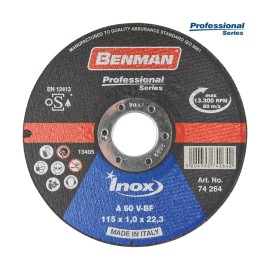 Benman Professional Series Δίσκος Κοπής Inox-CD - 115mm (74264)
