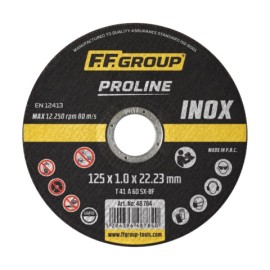F.F. Group Δίσκος Κοπής Inox Proline 10τεμ. - 125mm (48784)