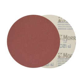 Morris Δίσκος Velcro Κόκκινο 125mm χωρίς Τρύπες - 60 (33527)