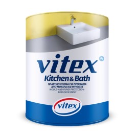 Vitex Kitchen & Bath Πλαστικό Χρώμα Αντιμουχλικό για Εσωτερική Χρήση Λευκό  - 3 Lit
