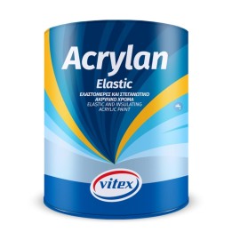 Vitex Acrylan Elastic Ελαστομερές Στεγανωτικό Χρώμα Λευκό - 3 Lit