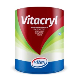 Vitex Vitacryl Ελαστομερές Μονωτικό Ταρατσών Ακρυλικής Βάσης Κεραμιδί - 3 Lit