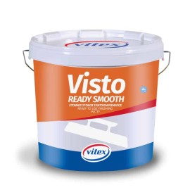 Vitex Visto Ready Smooth Έτοιμος Λεπτόκοκκος Στόκος Φινιρίσματος Λευκός - 5 kg