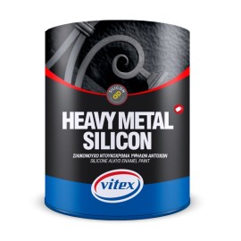 Vitex Heavy Metal Silicon Σιλικονούχο Ντουκόχρωμα Υψηλών Αντοχών 710 Λευκό Γυαλιστερό - 0.750 Lit