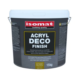 Isomat Acryl-Deco Finish Επίχρισμα Δαπέδων Λευκό - 5Kg