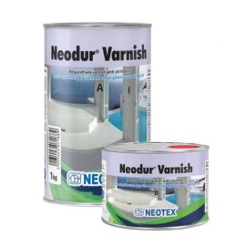Neotex Neodur Varnish Γυαλιστερό για Προστασία Επιφανειών Πατητής Τσιμεντοκονίας Σετ Α + Β - 15Kg