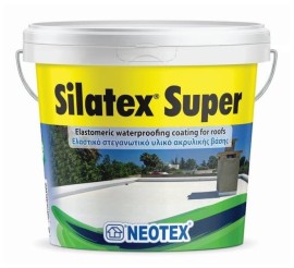 Neotex Silatex Super Ακρυλικό Επαλειφόμενο Στεγανωτικό Λευκό - 5Kg