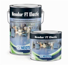 Neotex Neodur FT Elastic Επαλειφόμενο Στεγανωτικό Σετ Α + Β (RAL 7035) Γκρι - 5.5Kg