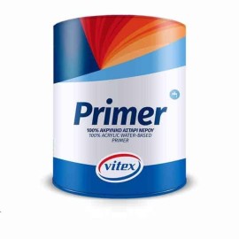 Vitex Primer 100% Ακρυλικό Αστάρι Νερού Κατάλληλο για Τοιχοποιία Ημιδιάφανο - 0.750 Lit