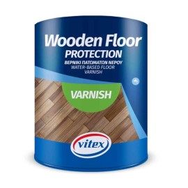 Vitex Wooden Floor Protection Βερνίκι Επιφάνειας Πολυουρεθάνης Νερού Άχρωμο Σατινέ - 2.5 Lit
