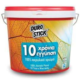 Durostick 100% Ακρυλικό Χρώμα Λευκό - 10Lt