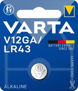 Varta Professional Electronics V12GA Αλκαλική Μπαταρία Ρολογιών LR43 1.5V - 1τμχ (35184)