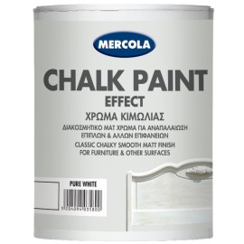 Mercola Chalk Paint Effect Διακοσμητικό Χρώμα Κιμωλίας Pure White - 375ml (3601)