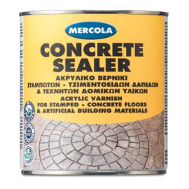 Mercola Concrete Sealer Ακρυλικό Βερνίκι Διαλύτου Σταμπωτών Δαπέδων Διάφανο Σατινέ - 1Lt (5157)