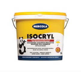 Mercola Isocryl Επαλειφόμενο Υδατοδιαλυτό Στεγανωτικό Λευκό - 10Lt (05005)