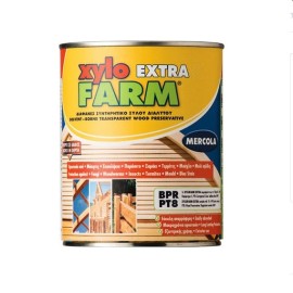 Mercola Xylofarm Extra Συντηρητικό Ξύλου Βάσεως Διαλύτου Διάφανο - 19 Lit