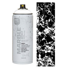 Montana Cans Marble Effect Σπρέι Βαφής Λευκό 400ml