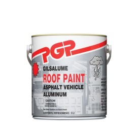 Pgp Dryproof Roof Paint Μονωτικό με Ίνες Πετροβάμβακα Ασημί - 1Lt