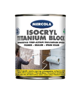 Mercola Isocryl Titanium Block Αντιδιαβρωτικό Αστάρι Οπλισμού Κατάλληλο για Μέταλλο - 3Lt (5227)