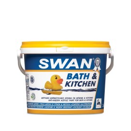 Swan Bath & Kitchen Λευκό Πλαστικό Αντιμουχλικό Χρώμα για Εσωτερική Χρήση - 0.750Lt