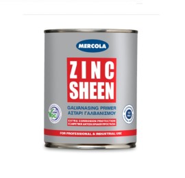Mercola Zinc Sheen Αντισκωριακό Αστάρι – Χρώμα Ψυχρού Γαλβανισμού Γκρι - 750ml (9105)