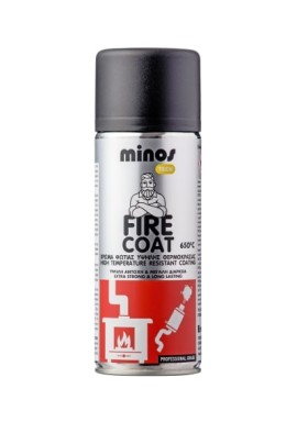 Minos Fire Coat Σπρέι Υψηλής Θερμοκρασίας Μαύρο - 400ml (9209)