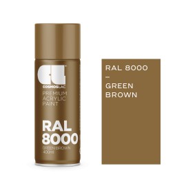 Cosmos Lac Σπρέι Βαφής Ακρυλικό Premium Acrylic RAL 8000 Green Brown 400ml