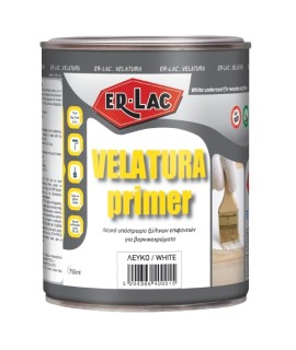 Er-Lac Velatura Υπόστρωμα για Βερνικοχρώματα Λευκό - 0.750 Lit