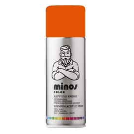 Ακρυλικό Σπρέι Βαφής Minos Ral 2004 Πορτοκαλί 400ml (9056)