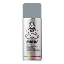 Ακρυλικό Σπρέι Βαφής Minos Ral 7001 Ασημί 400ml (9167)