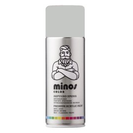 Ακρυλικό Σπρέι Βαφής Minos Ral 7035 Ανοιχτό Γκρι 400ml (9170)