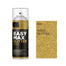 Cosmos Lac Easy Max Ακρυλικό Σπρέι Βαφής GLITTER GOLD No 911 400ml