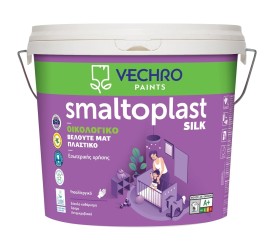 Vechro Smaltoplast Silk Βελουτέ Πλαστικό Οικολογικό Χρώμα Εσωτερικής Χρήσης Λευκό Ματ - 3Lit