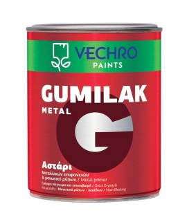 Vechro Gumilac Metal Αστάρι Μετάλλων Λευκό - 2.5Lt