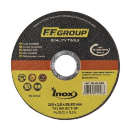 F.F. Group Δίσκος Κοπής Σιδήρου Inox - 230x2mm (42326)