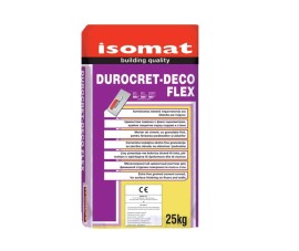 Isomat Durocret-Deco Flex Εύκαμπτη Πατητή Τσιμεντοκονία Λευκή - 25Kg