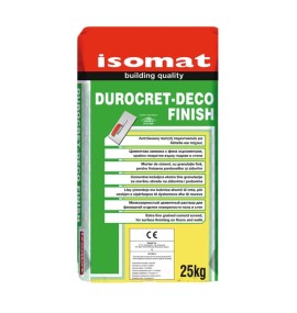 Isomat Durocret-Deco Finish Λεπτόκοκκη Πατητή Τσιμεντοκονία Λευκό - 25Kg