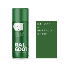 Cosmos Lac Σπρέι Βαφής Ακρυλικό Premium Acrylic RAL 6001 Emerland Green 400ml