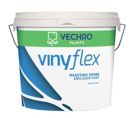 Vechro Vinyflex Πλαστικό Χρώμα για Εσωτερική Χρήση Λευκό - 9Lt