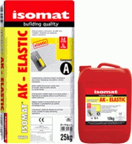 Isomat AK-Elastic Ελαστική Κόλλα Πλακιδίων Σετ Α + Β Λευκή - 35Kg