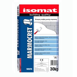 Isomat Marmocret-1 Έτοιμος Σοβάς Μονής Στρώσης Γκρι - 30Kg