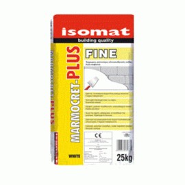 Isomat Marmocret Plus-Fine Ρητινούχος Έγχρωμος Υδαταπωθητικός Σοβάς Λευκός - 25Kg