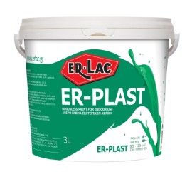 Er-Lac Er-Plast Πλαστικό Χρώμα για Εσωτερική Χρήση 115 Μαύρο - 0.750 Lit