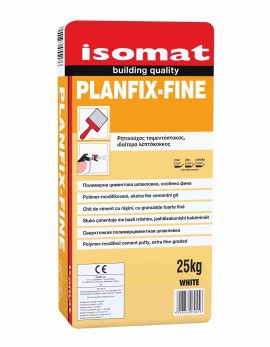 Isomat Planfix Fine Λεπτόκοκκος Ρητινούχος Τσιμεντόστοκος Γκρι - 25Kg