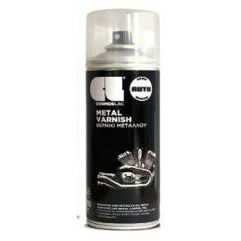 Cosmos Lac Metal Varnish Σπρέι Βερνίκι Διάφανο με Μεταλλικό Εφέ 400ml