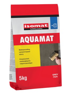 Isomat Aquamat Επαλειφόμενο Στεγανωτικό Κονίαμα Γκρι - 5Kg